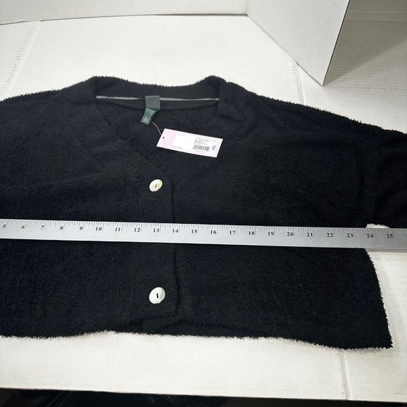 2 Piece Wild Fable Women's XXL Black Crop Sweater And Multicolor Ribbed T-Shirt - Picture 9 of 16